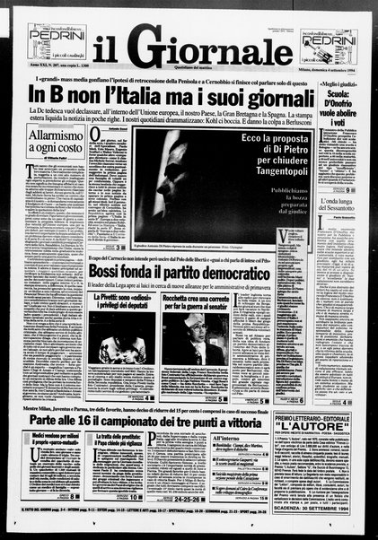 Il giornale : quotidiano del mattino